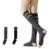 Calcetines de media pantorrilla para mujer en primavera, otoño e invierno; Calcetines Altos de Rayas para Mujer