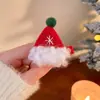 2025 Nuevo Pasador Pequeño Navideño para Mujeres Bonito Gorro de Santa Cláusula Pasador para Flequillo Pinza Bb Pinza para el Cabello