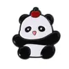 Broche de Flor de Panda Vermelho Broche de Presente Fofo Broche de Desenho Animado Acessórios Decoração de Mochila Lembranças de Viagem de Chengdu