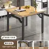 Mesa Plegable Rectangular Mesa de Comedor Portátil Simple para Hogar Escritorio de Alquiler Escritorio para Computadora Mesa Larga Escritorio