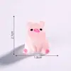 Micro Paisagem Luminous Desenho Animado Rosa Fosco Porco Mengli Decorações DIY Acessórios para Pendurar Pequenos Enfeites de Mesa