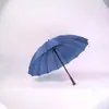 Guarda-chuva manual atacado de 16 varetas arco-íris, guarda-chuva de tamanho grande, tecido resistente a impactos, guarda-chuva para publicidade, presente promocional, guarda-chuva automático reto resistente ao vento