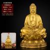 Un Juego Completo de Estatuas de Buda de Bronce para la Adoración en Casa en una Sala Budista