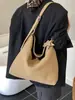 Bolsa de Ombro Tipo Balde Fosca de Alta Qualidade Bolsa Transversal Bolsa Tote Feminina Bolsa de Mensageiro Retrô para o Dia a Dia Grande Capacidade Bolsa de Compras