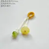 Cuentas de Ágata Calcedonia Natural con Cuerda Hecha a Mano Accesorios de Joyería Colgante DIY Pulsera Pequeña con Dijes Accesorio para Teléfono Broche para Ropa