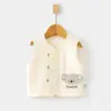 Chaleco para Bebé, Chaleco Protector de Barriga, Chaleco de Doble Capa para Niños de Otoño e Invierno, Chaleco, Ropa Interior Térmica de Algodón Puro para Recién Nacidos