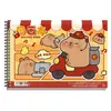 Livro Ilustrado Urso Kaba Livro de Desenho Espesso A4 para Crianças Livro de Pintura Livro de Esboços de Arte para Alunos do Ensino Fundamental Livro de Colorir em Branco