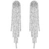Pendientes de Pedrería de Nuevo Estilo Transfronterizos Europeos y Americanos 2026 con Colgantes Largos en Forma de Rama con Borlas, Pendientes Elegantes y Versátiles para Mujer