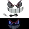 Luz LED Olho de Diabo Transfronteiriça Luz de Advertência para Janela de Carro Luz Decorativa USB para Carro Display Luz de Carro Olho de Diabo