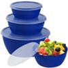 Recipiente Redondo de PP de Grado Alimenticio Resistente a Altas Temperaturas para Conservar Frescura, Adecuado para Refrigerador Doméstico y Horno de Microondas, Caja de Plástico Sellada y a Prueba de Fugas para Conservar Frescura