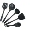 Conjunto de utensílios de cozinha de silicone espátula de cozinha de cinco peças colher de arroz coador panela antiaderente silicone espátula colher de sopa