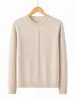 Nuevo Estilo Ropa para Madres Otoño/Invierno Top de Punto Cuello Redondo para Mujeres de Mediana Edad y Mayores Moda Chic Versátil Suéter Capa Base