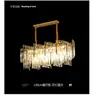 Lustre de sala de estar de luxo leve para villa, luminária de cristal galvanizado estilo francês, iluminação moderna simples e elegante de alto padrão para quarto principal, sala de jantar