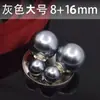 S925 agulha de prata coringa coringa dupla face brincos de pérola personalidade feminina frente e verso tamanho brincos orelha jóias atacado