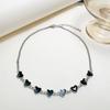Cadena para clavícula de amor pequeña color negro aceitoso dulce y fresca, diseño de nicho femenino, alto sentido, estilo frío, temperamento, collar versátil