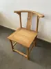 Silla de Comedor Sólida de Madera Simple Silla Redonda de Ocio Silla para Invitados Silla Comercial con Respaldo Sillón Silla Maestro de Oficina Silla de Estilo Chino Nuevo