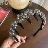 2026 Novo Modelo de Tiara de Alta Qualidade com Flores de Cristal de Gelo Tridimensionais, Presilha de Cabelo para Penteado Alto, Acessório de Cabelo Personalizado