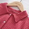 Conjunto para Niñas Popular Transfronterizo Ropa Infantil 2025 Primavera y Otoño Nuevo Niños Grandes Camisa de Manga Larga Pantalones de Pierna Ancha Conjunto de Dos Piezas