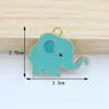 Acessórios para Joias DIY Pingente de Pés de Elefante Cartoon Pingente de Liga com Óleo Gotejante Brincos Fofos Pingente de Pulseira Chaveiro