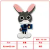 Pegatinas de Tela Bordadas de Animales Lindos de Dibujos Animados Etiquetas Bordadas para Computadora Parches Decorativos DIY para Ropa y Sombreros