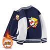Casaco infantil Primavera e Outono novo casaco infantil para bebê inverno com forro de fleece infantil cardigã espessado roupas de baseball