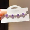 Pulsera popular de flor de circón estilo francés, sensación de lujo ligero y alta gama, diseño único, moda de nicho, joyería elegante al por mayor
