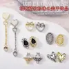 Arte de Uñas Joyería de Circonita Diamante Perla Corazón Lazo Decoraciones para Uñas Lz Lujo Ligero Súper Brillante Cadena para Uñas Colgante