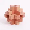Madera de Haya 4.5cm Cerradura Kongming Luban Juego Completo Regalo Educativo Infantil Juguete de Madera con Ensamblaje Machihembrado Detalles en Empaque de Plástico