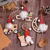 Decoraciones Navideñas Nuevas Transfronterizas Colgantes Navideños Árbol de Navidad Hombre Mayor Sin Rostro Colgante de Rudolph