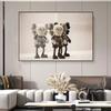 Pintura decorativa moderna minimalista creativa para mesita de noche de dormitorio, tendencia de moda, pintura colgante para pared de fondo de sala de estar, oso violento niños