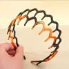 Nova Faixa de Cabeça da Moda para Celebridade da Internet com Dentes Ondulados, Organizador de Franja e Cabelos Soltos, Acessório de Cabelo Simples e Elegante para Lavar o Rosto