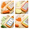 Rallador Multiusos Set de Gadgets de Cocina Rallador Combinado Juego de Siete Piezas Rallador de Caja Regalo Rebanador de Verduras Portátil