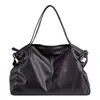 Bolso de Hombro para Mujer 2024 Otoño Nuevo PU Suave Coreano Bandolera para Viajero al Trabajo Bolso de Gran Capacidad de Color Sólido