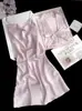 Camisola de Verão Feminina, Roupa de Dormir Sexy de Seda de Gelo, Roupa de Casa de Seda Falsa, Vestido de Alta Qualidade Que Pode Ser Usado Fora