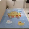 Tapete Antiderrapante para Banheiro com Laços de Seda para Chuveiro, Adequado para Idosos e Crianças, Tapete Antiderrapante para Piso de Banheiro e Vaso Sanitário