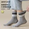 Calcetines deportivos para hombre primavera y verano 2025, algodón fino, absorbentes de sudor, desodorantes, sin costuras, calcetines de ramio, transpirables, de caña media, para ejercicio