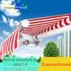 Toldo Dobrável Retrátil Comercial para Exterior com Manivela