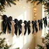 Decoração de árvore de Natal para atacado transfronteiriço Yiwu laços de veludo fio de atmosfera festiva de festa enfeites pendurados feitos à mão