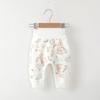 Calça Bebê PP Algodão Sem Costura Cintura Alta Proteção Barriga Primavera Outono Roupa de Baixo Calça de Outono para Bebê Calças Abertas no Gancho para Meninos e Meninas Calças para Bumbum Grande