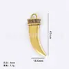Venta caliente transfronteriza de Amazon aleación DIY accesorios para joyería hueco cabeza de vaca accesorios de cuchillo de luna curvo colgante para collar colgante