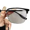 Armazón Extragrande de 160 mm de Ancho, Retro, Cara Grande, Armazón para Gafas de Hombre, Medio Armazón Ensanchado Danyang, Adecuado para Lentes de Graduación