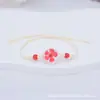 Suministro del Fabricante, Producto de Venta Caliente Transfronterizo, Pulsera Tejida a Mano de Jingdezhen, Pulsera de Flor de Ciruelo y Perla, Estilo Fresco y Dulce para Estudiantes