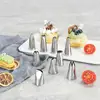 Acero Inoxidable 430 Crema Pezón Soldadura por Puntos Medio Montaje Pezón Pastel Decorativo Galletas Alimento Suplementario Frijol Disuelto Herramienta para Hornear