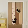 Cortina de Puerta de Dibujos Animados Cortina Divisoria con un Toque de Lujo para Dormitorio, Habitación y Cocina; Instalación sin perforación, Cortina de privacidad para baño, Media cortina