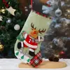 Decoração de Natal Meias de Natal Pequenos Presentes de Natal Pequenas Sacolas de Doces Meias do Papai Noel Decoração Pendentes para Árvore de Natal