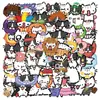 Colección Pegatinas transparentes de PET multiestilo, un juego completo de lindas pegatinas decorativas retro artísticas de dibujos animados para DIY, al por mayor