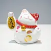 Nuevo Adorno de Gato de la Suerte de Cerámica Hucha con Función Automática de Asentimiento, Regalo de Gato de la Suerte para Escritorio para Apertura de Negocios, Venta al por Mayor desde Fabricante