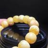 Cera de Abelha Flor Branca Cera de Abelha Contas Antigas Pulseira Contas Barril Âmbar Amarelo Frango Pulseira de Círculo Único Produtos Genuínos Pulseira Masculina e Feminina