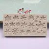 Varios Moldes de Silicona para Pasteles Fondant Serie Copo de Nieve Navideño, Moldes para Hornear Decoración de Gomitas Árbol de Navidad