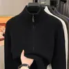 Incluye cárdigan suéter otoño invierno 2026 estilo nuevo casual para mediana edad más lana Merino australiana + spandex tacto suave y liso